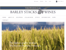 Tablet Screenshot of barleystackswines.com